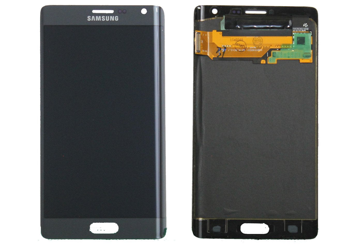 SGN Note Edge Screen Assembly (Without The Frame) (Refurbished) (Black)