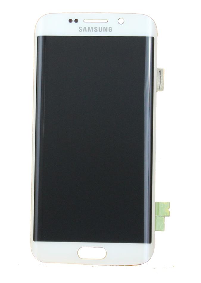 SGS S6 Edge Screen Assembly (Without The Frame) (Refurbished) (White)
